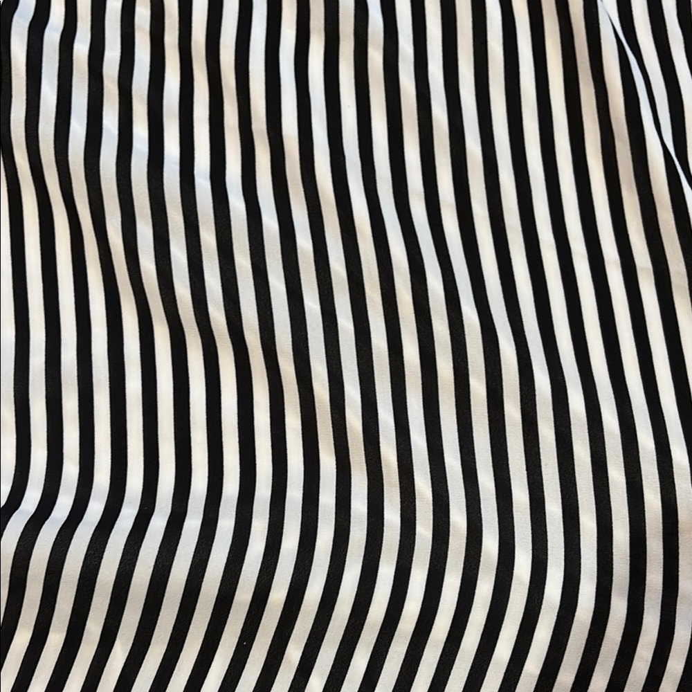 Stylish Black and White Striped Dress - Picture 3 of 4